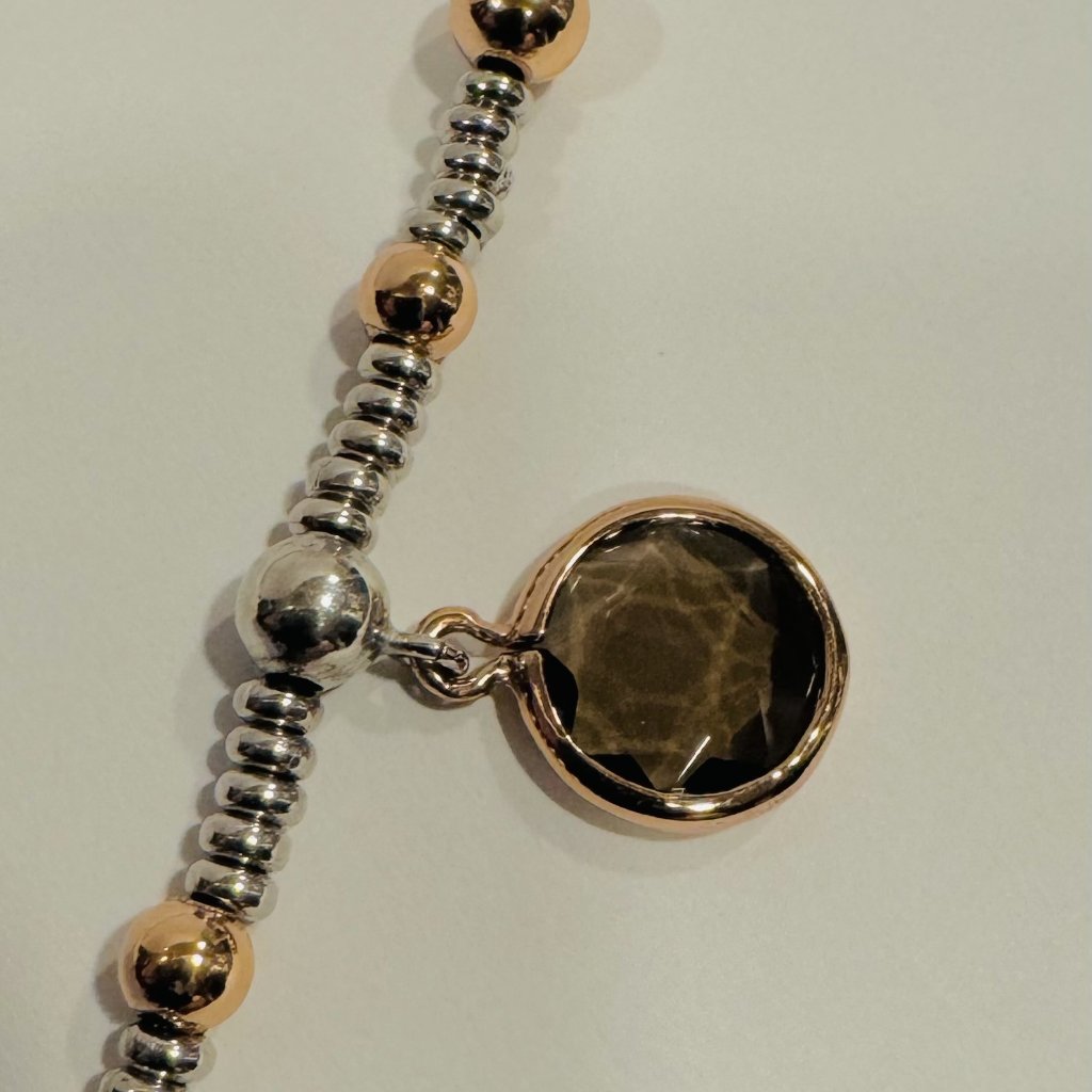 Frederic Duclos Natural Stone - Smokey Mountain Quartz Bracelet - New / Sale
